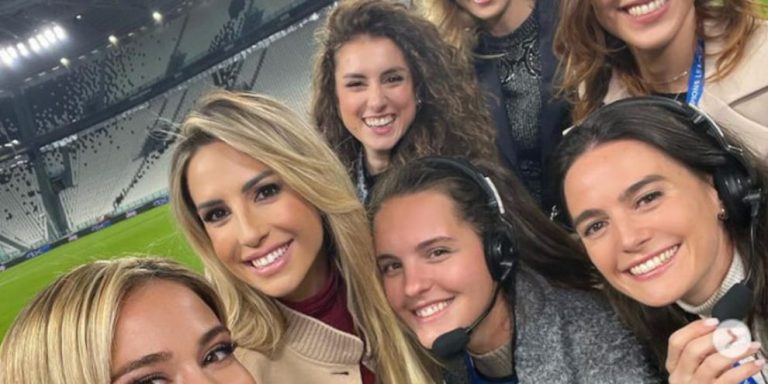 Diletta Leotta festeggia la Champions donne su DAZN
