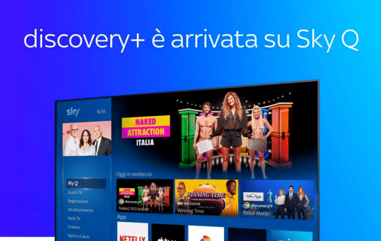 Discovery+ gratis su Sky Q